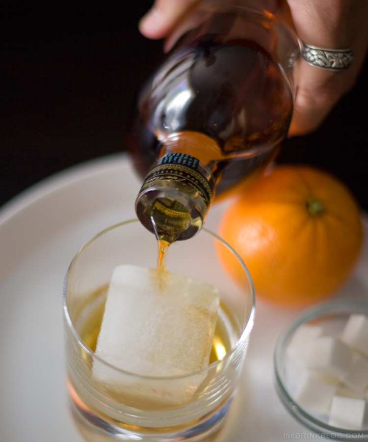 old fashioned add bourbon