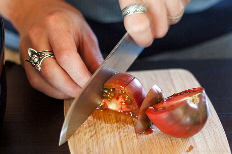 chop tomatoes