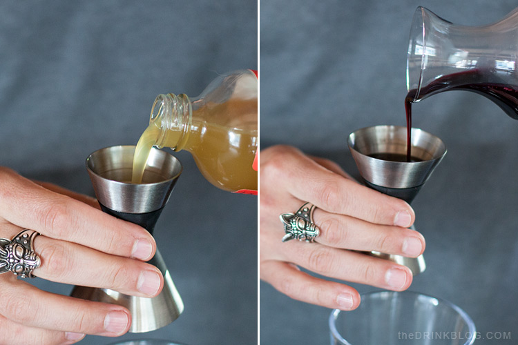 pouring simple syrups