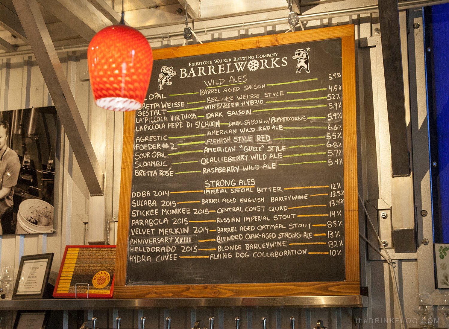 beers on tap at firestone barrelworks