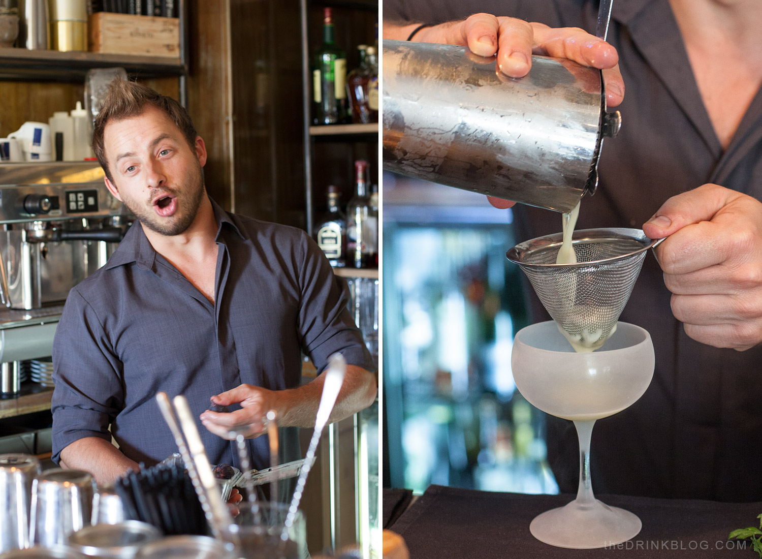 alberto at sy kitchen parsley mezcal cocktail