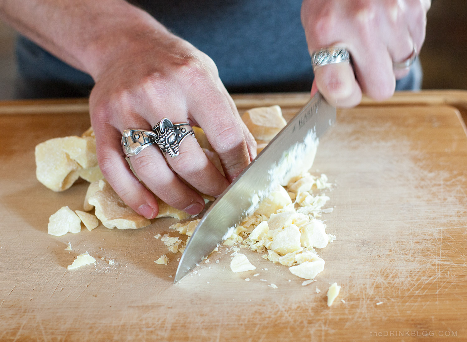 rough chop cacao butter