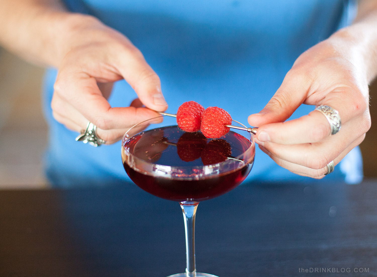 garnish with fresh raspberries