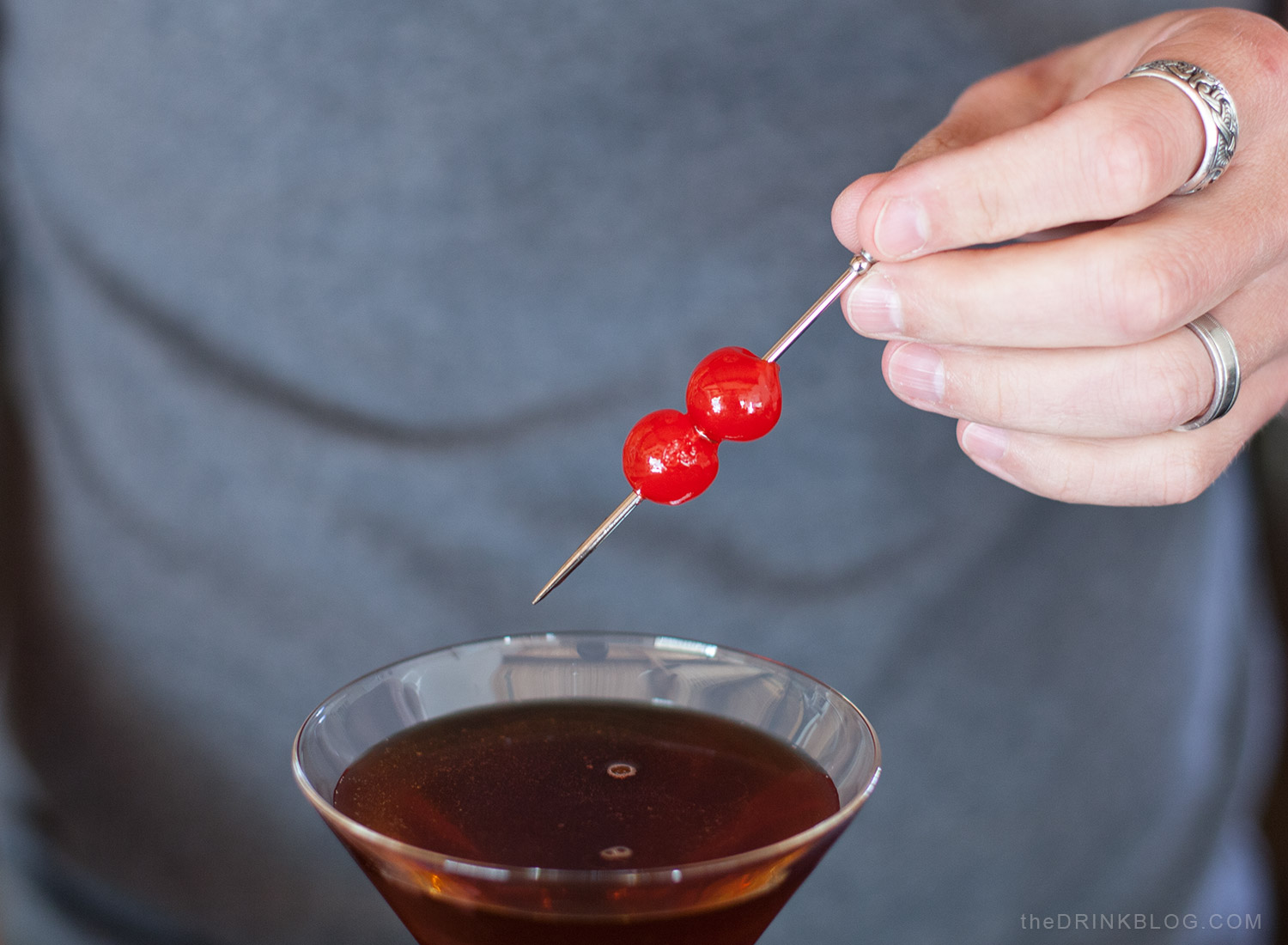 garnish with cherries